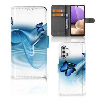 Samsung Galaxy A32 4G | Telefoonhoesje | Met pasjeshouder | Vlinders