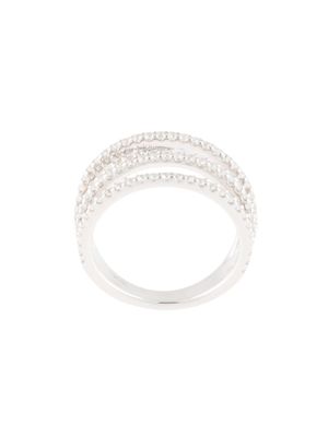 APM Monaco bague à ornements en cristal - Argent
