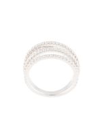 APM Monaco bague à ornements en cristal - Argent