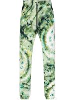 AMIRI pantalon de jogging en coton à motif tie dye - Vert