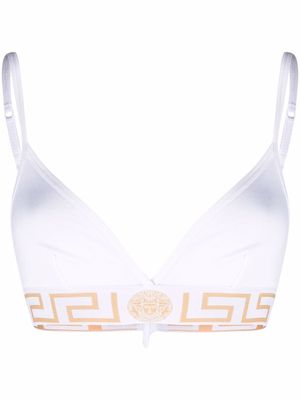 Versace brassière Greca Border - Blanc