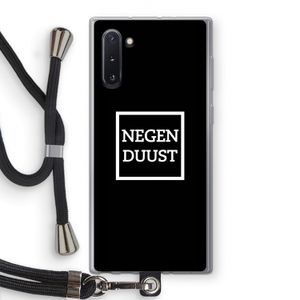 Negenduust black: Samsung Galaxy Note 10 Transparant Hoesje met koord