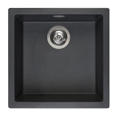 Reginox Amsterdam 40 black silvery spoelbak
