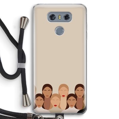 Girls girls girls: LG G6 Transparant Hoesje met koord Girls girls girls: LG G6 Transparant Hoesje met koord