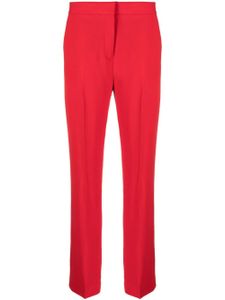 Theory pantalon de tailleur à coupe droite - Rouge