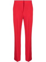 Theory pantalon de tailleur à coupe droite - Rouge