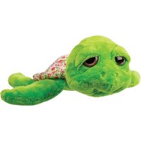 Suki Gifts pluche zeeschildpad Jules knuffeldier - cute eyes - groen - 24 cm - thumbnail