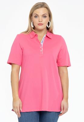 Yoek Polo-shirt flare | Roze | Maat 58/60