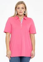 Yoek Polo-shirt flare | Roze | Maat 50/52