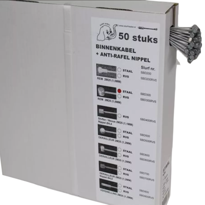 SLURF binnenkabel rvs ton nippel (50 stuks)