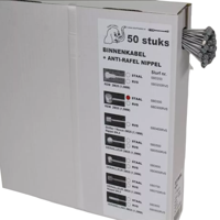 SLURF binnenkabel rvs ton nippel (50 stuks)