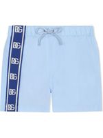 Dolce & Gabbana Kids short de bain à logo DG - Bleu - thumbnail