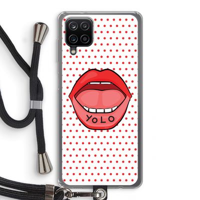 Yolo Denise: Samsung Galaxy A12 Transparant Hoesje met koord