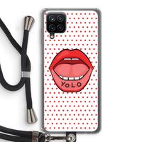 Yolo Denise: Samsung Galaxy A12 Transparant Hoesje met koord