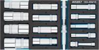 HAZET Dopsleutelset 163-459/15 - 1/2 inch (12,5 mm) vierkant hol - Buiten-zeskant-tractieprofiel - 15-delig - 10 - 32