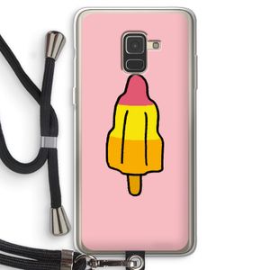 Raketijsje: Samsung Galaxy A8 (2018) Transparant Hoesje met koord