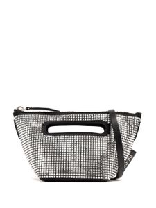 The Attico Via Dei Giardini 15 crystal tote bag - Argent