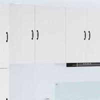 Keukenkast aan de muur met plank Hoogglans wit 50 x 31 x 80 cm Keukenkast aan de muur met plank Hoogglans wit 50 x 31 x 80 cm