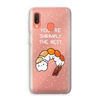 You're Shrimply The Best: Samsung Galaxy A20e Transparant Hoesje