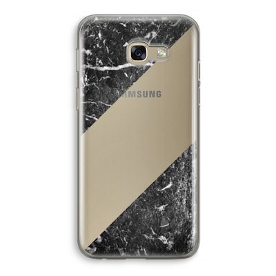 Zwart marmer: Samsung Galaxy A5 (2017) Transparant Hoesje
