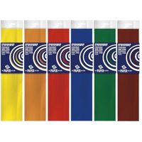 6x Crepe papier basis pakket 250 x 50 cm knutsel materiaal   -