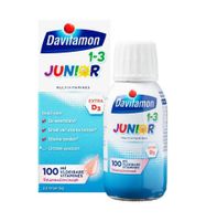 Junior 1+ vloeibare vitamines framboos