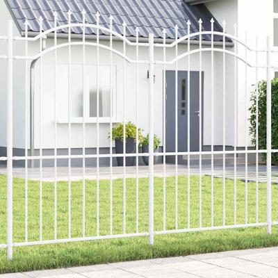 Tuin Hek Wit 215 cm Poedergecoat staal