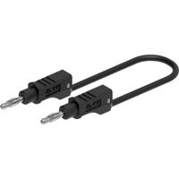 Electro PJP 2111-CD1-50N Meetsnoer Bananenstekker 4 mm 50 cm Zwart 1 stuk(s)
