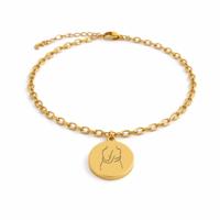 Gegraveerde ’Dikke knuffel’ armband - Stainless steel - Goud