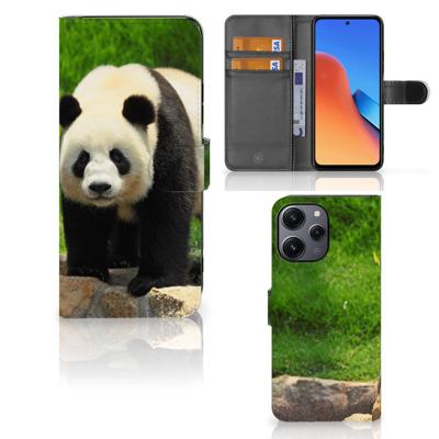 Xiaomi Redmi 12 | Telefoonhoesje | Met pasjeshouder | Panda