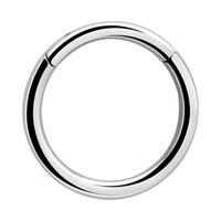 Segment Ring Clicker Titanium Piercingringen - thumbnail