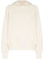 Les Tien sweat à capuche crop en coton - Blanc