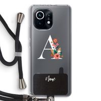 Pink Bouquet: Xiaomi Mi 11 Transparant Hoesje met koord