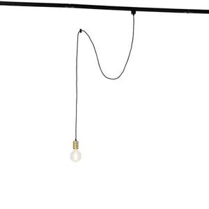 QAZQA Hanglamp met rail ophanging goud - Iconic Cavalux