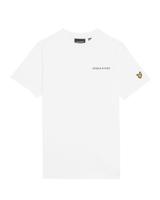 Lyle & Scott winter t-shirt jongens - wit - geborduurd