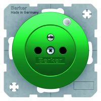 Berker wandcontactdoos penaarde LED controlelamp R1-R3 groen
