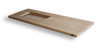 Sub Board houten badplank met inleg 78 cm, blank eiken - thumbnail