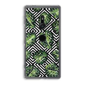 Geometrische jungle: Sony Xperia XZ2 Transparant Hoesje