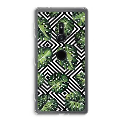 Geometrische jungle: Sony Xperia XZ2 Transparant Hoesje