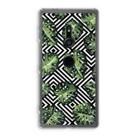 Geometrische jungle: Sony Xperia XZ2 Transparant Hoesje