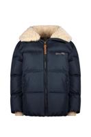 Like Flo Meisjes winterjas fancy met capuchon - Amaya - Navy blauw