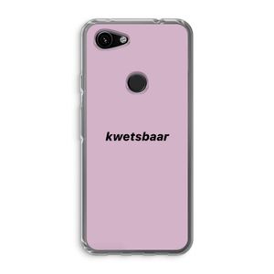 kwetsbaar: Google Pixel 3a Transparant Hoesje