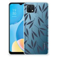 OPPO A15 | TPU Case | Leaves Blue OPPO A15 | TPU Case | Leaves Blue