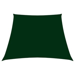 VidaXL Zonnezeil trapezium 2/4x3 m oxford stof donkergroen