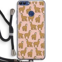Alpacas: Huawei P Smart (2018) Transparant Hoesje met koord