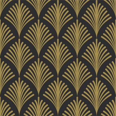 Gouden glamour uit de jaren twintig vintage behang