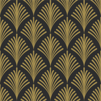 Gouden glamour uit de jaren twintig vintage behang