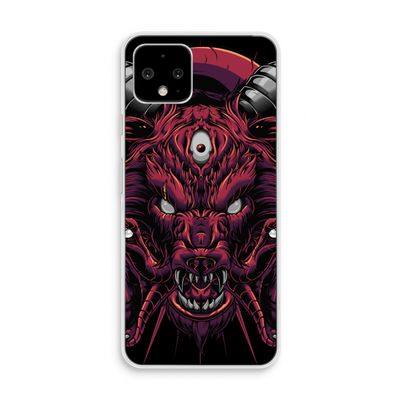 Hell Hound and Serpents: Pixel 4 Transparant Hoesje