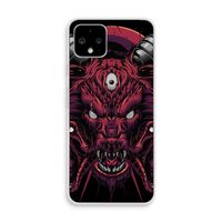 Hell Hound and Serpents: Pixel 4 Transparant Hoesje