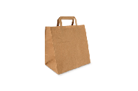 Papieren tassen Middel kraft 26+17x27cm BIO